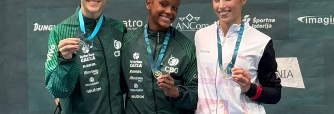 Ginástica brasileira faz dobradinhas em Copa do Mundo na Eslovênia