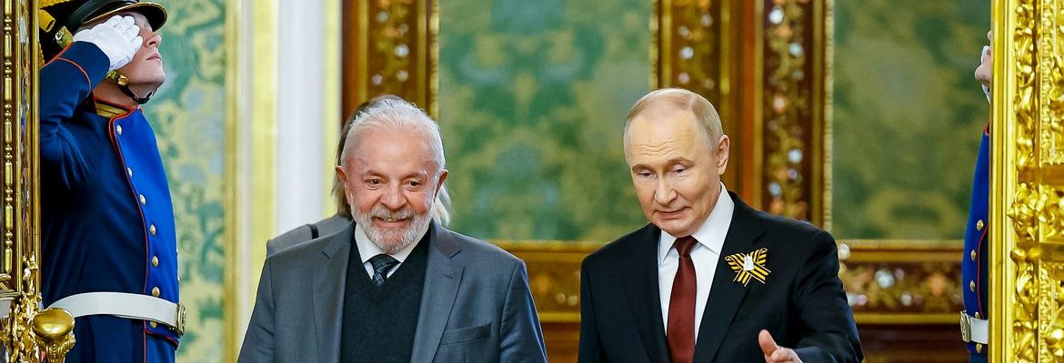 Lula estimula Putin a se reunir com Zelensky pela paz