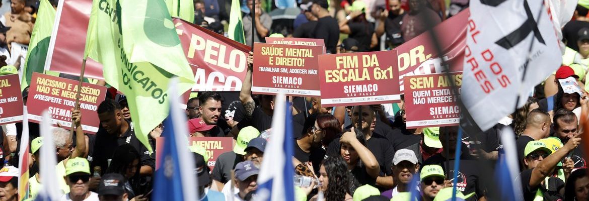 Ato em SP une centrais sindicais e governo pelo fim da escala 6×1