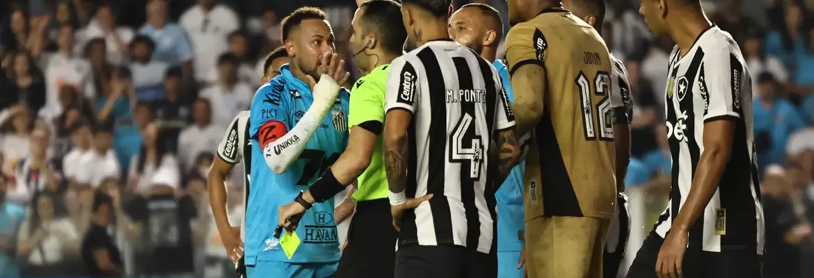 Neymar é expulso e Santos perde do Botafogo na Vila pelo Brasileirão